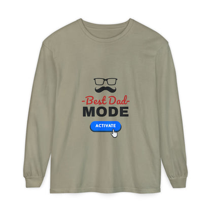 Best Dad Mode Activate Long Sleeve Tee Sandstone Long-sleeve