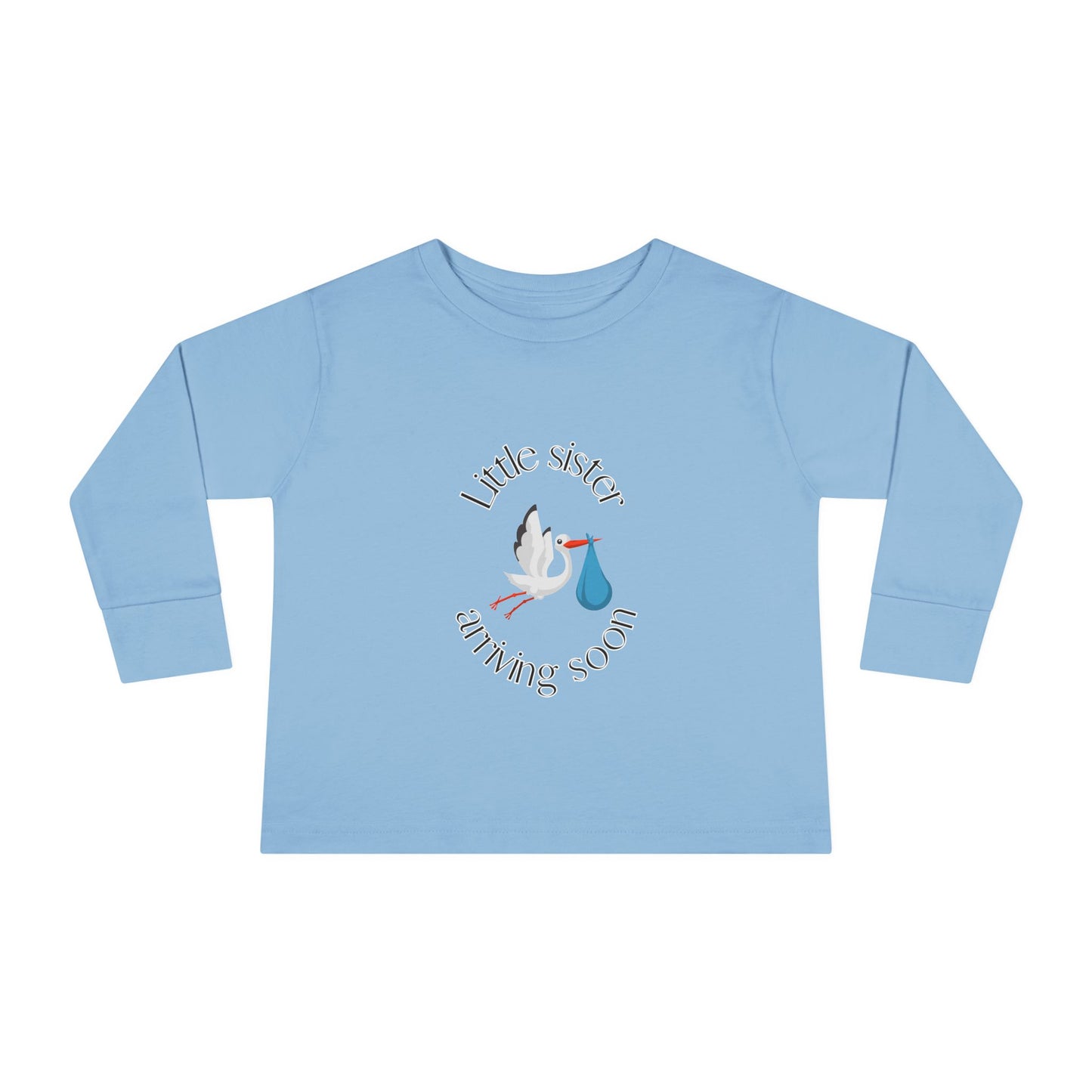 Baby Sister Coming Soon Toddler Long Sleeve Tee