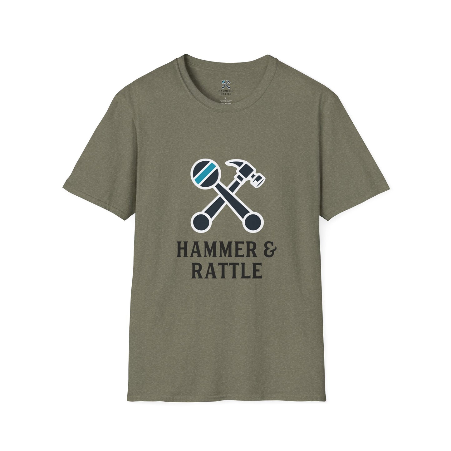 Hammer & Rattle Softstyle Tee Heather Military Green T-Shirt