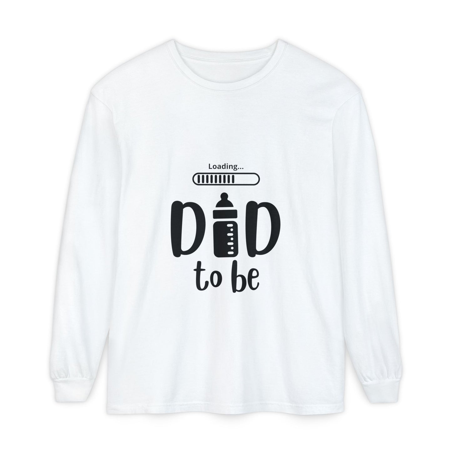 Dad Loading Long Sleeve Tee White Long-sleeve