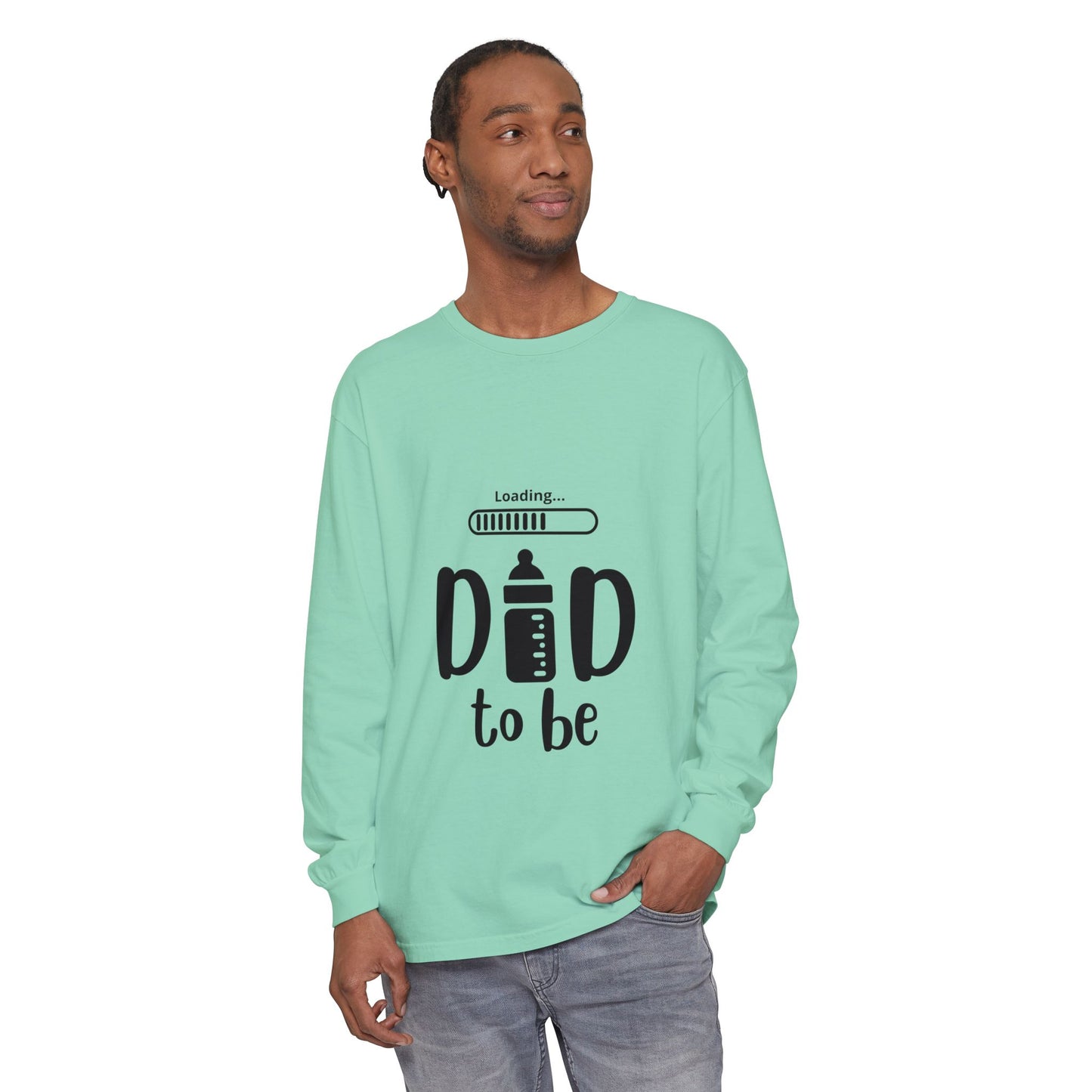 Dad Loading Long Sleeve Tee Flo Blue Long-sleeve