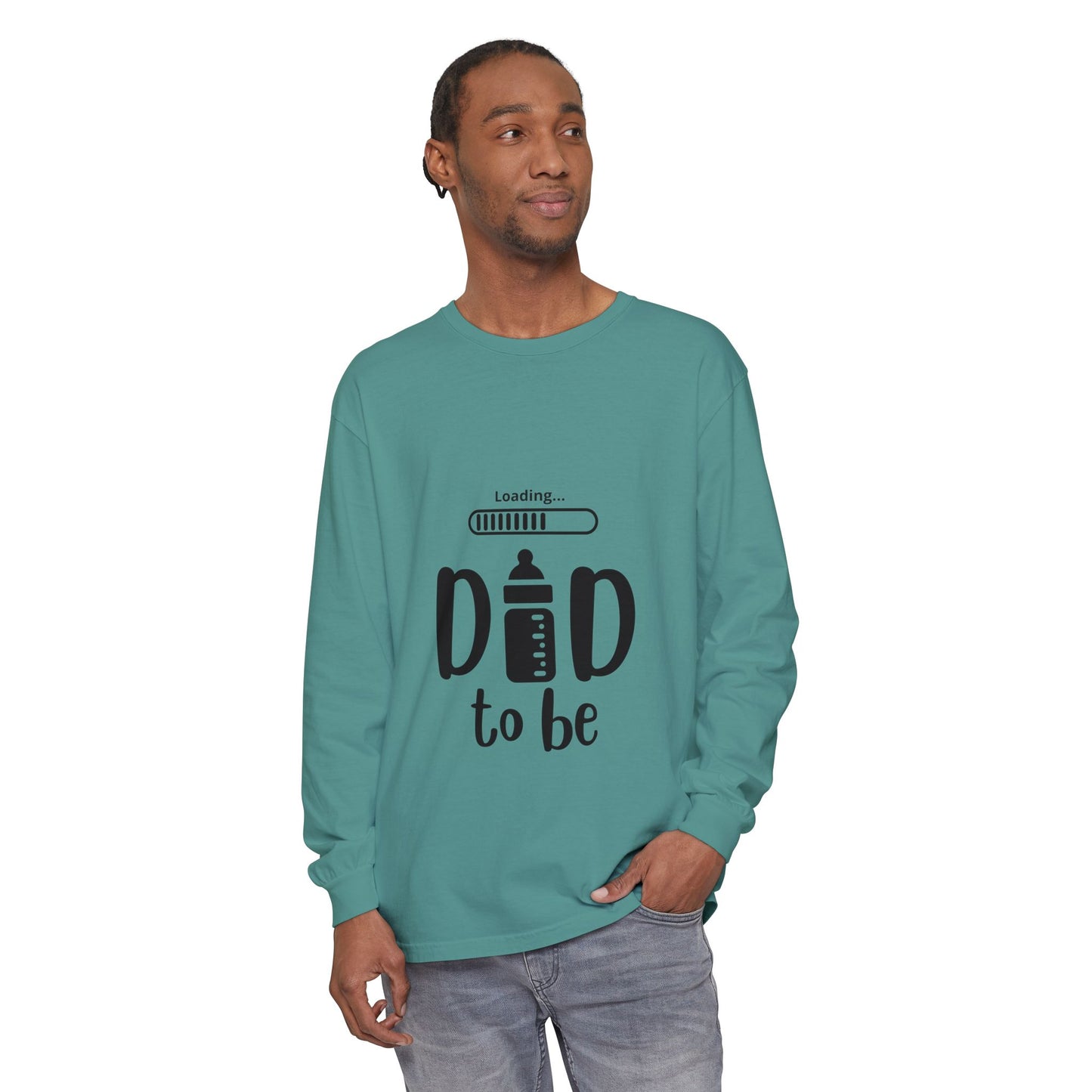 Dad Loading Long Sleeve Tee White Long-sleeve