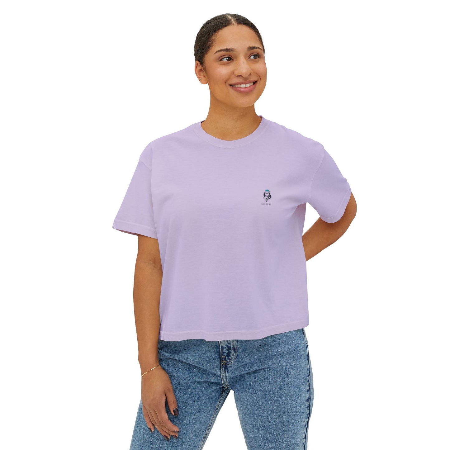 The Mama Cropped Tee Orchid T-Shirt