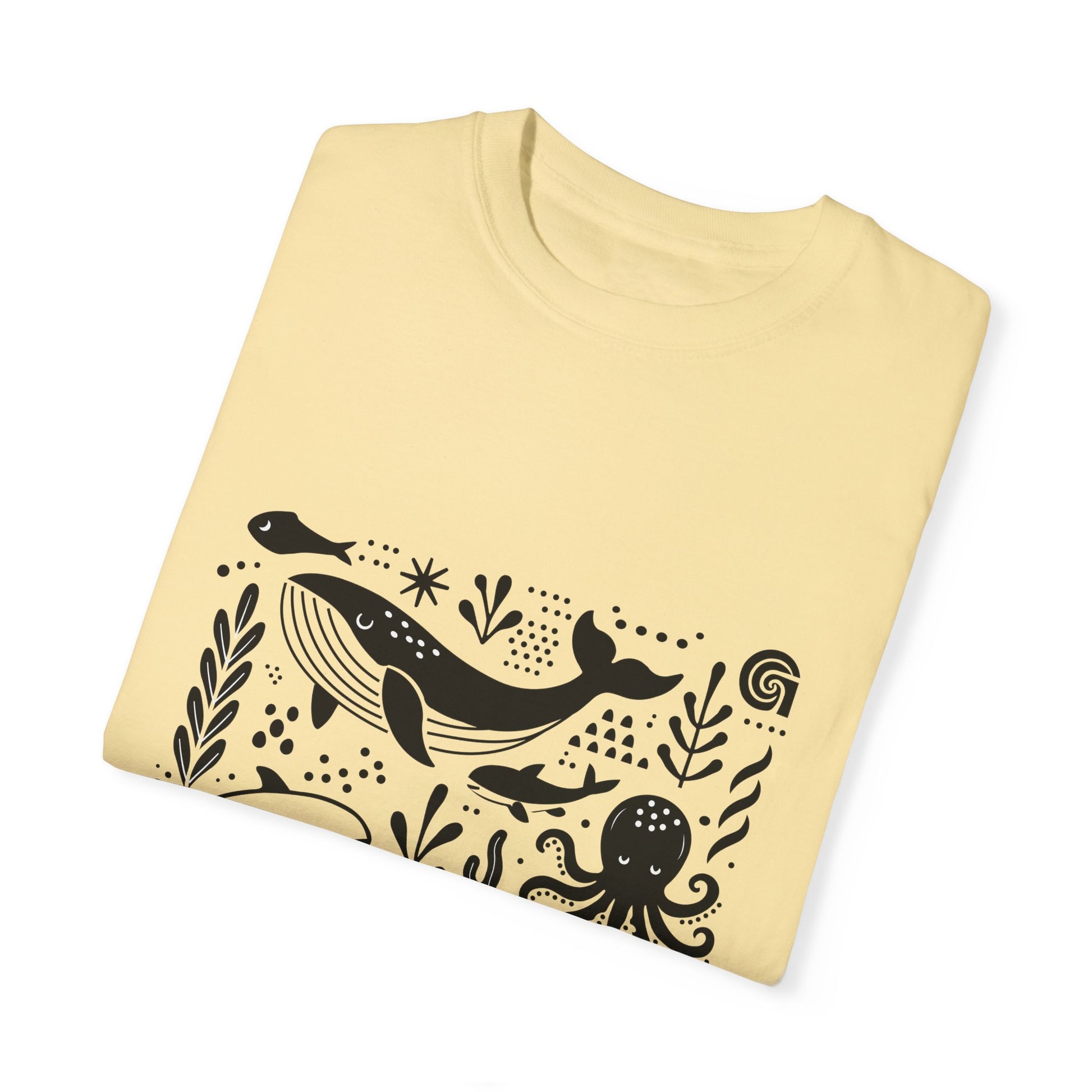 High Contrast Ocean Life Tee Chalky Mint T-Shirt