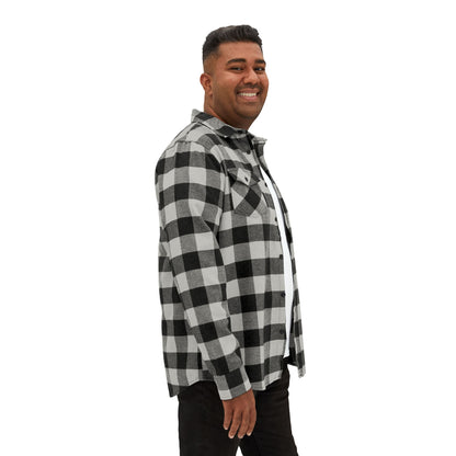 The Dada Flannel Shirt Grey Heather Black Long-sleeve