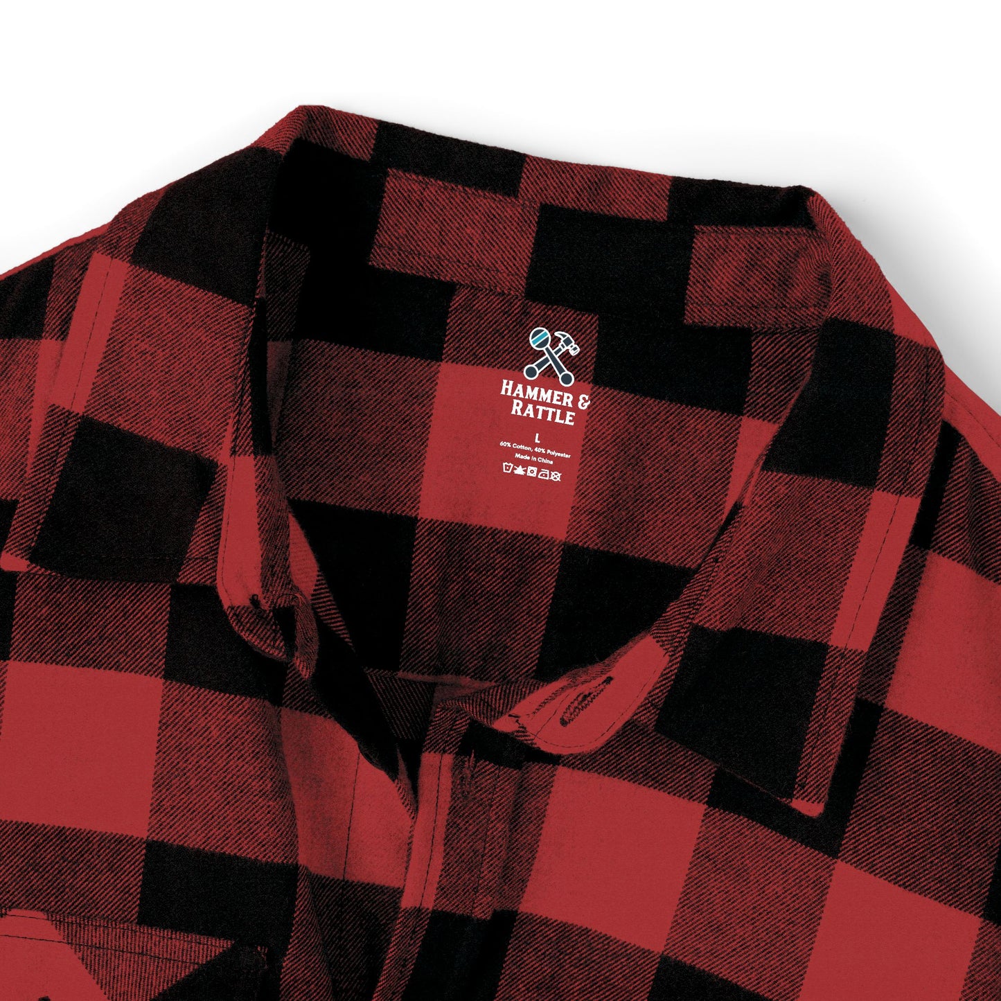 The Dada Flannel Shirt Red Black Long-sleeve