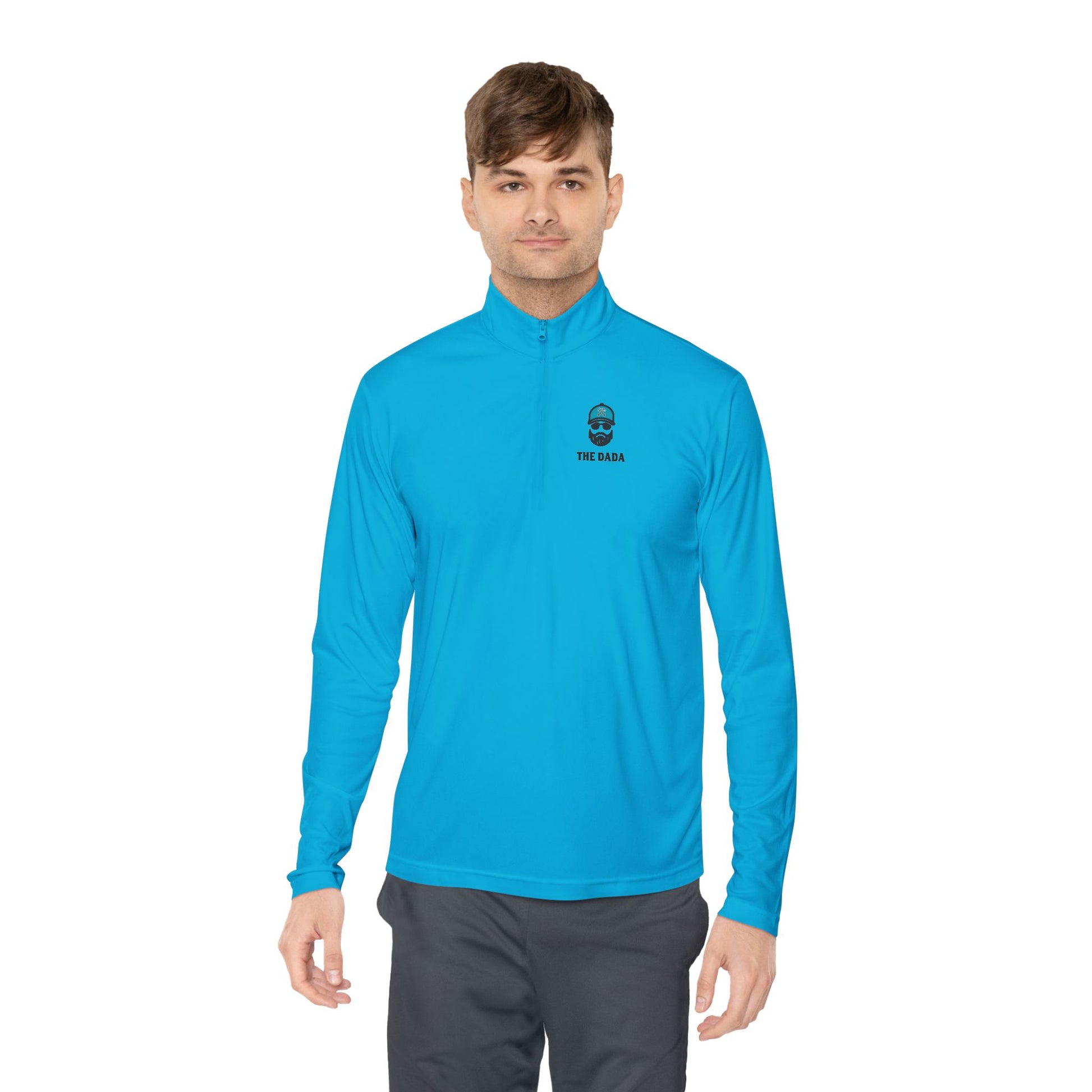 The Dada Quarter-Zip Pullover Atomic Blue Long-sleeve