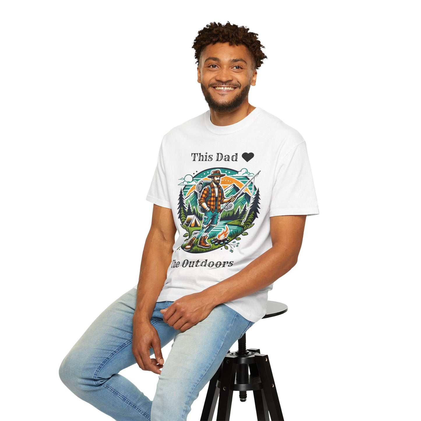 The Outdoors Dad Tee White T-Shirt