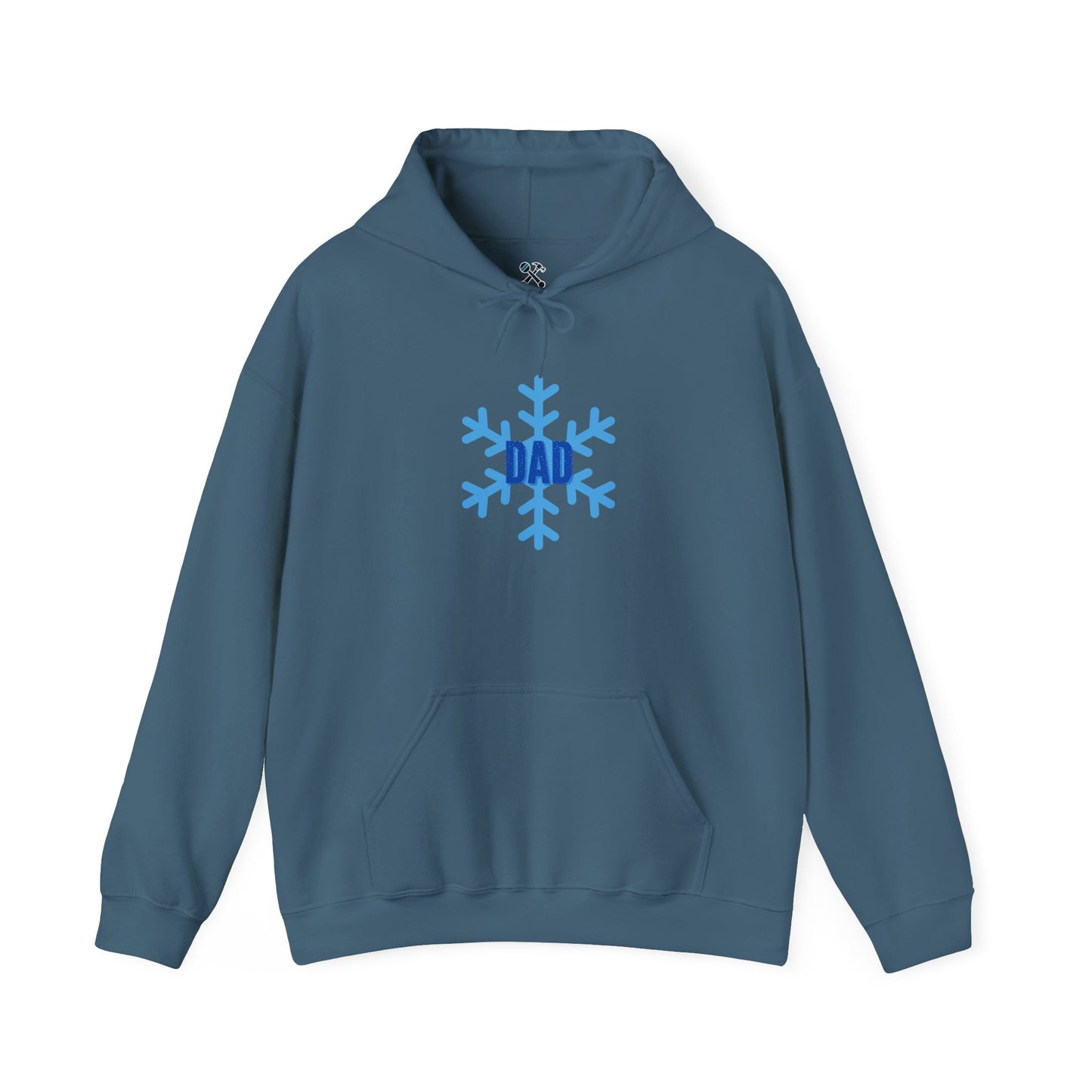 Cool Dad Snowed In Edition Hoodie Indigo Blue Hoodie