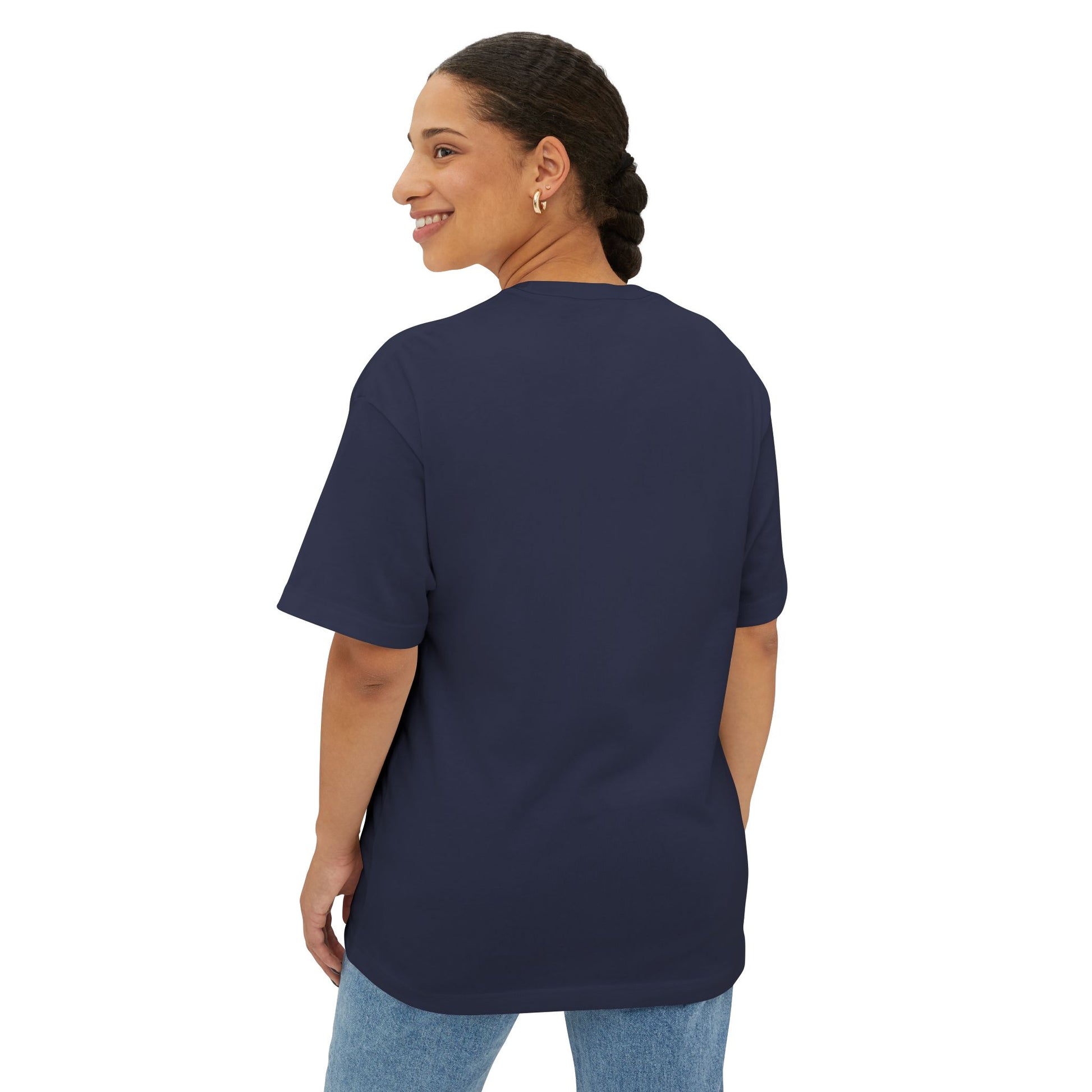 Maternity Bun In the Oven Boxy Tee Navy T-Shirt