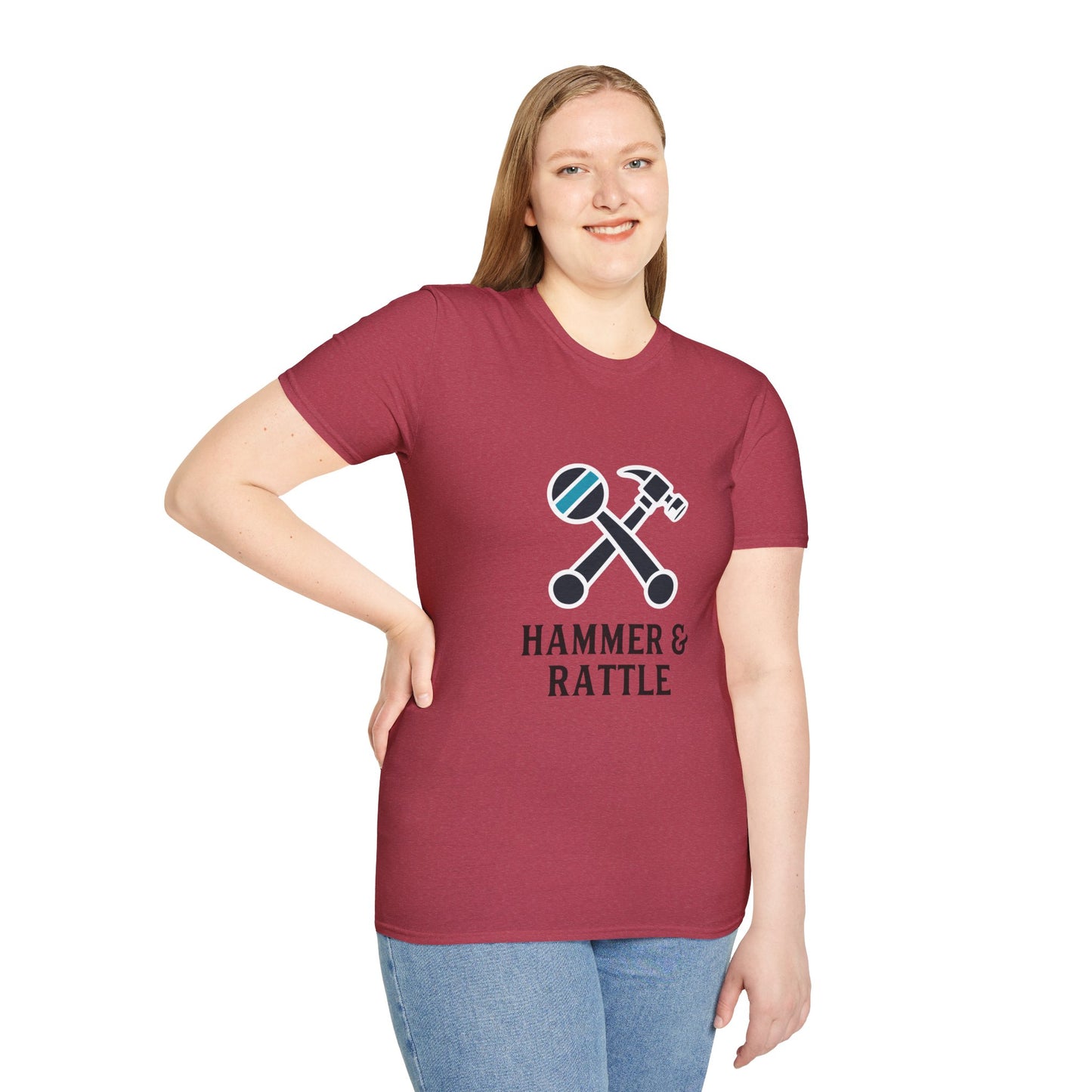 Hammer & Rattle Softstyle Tee Heather Cardinal T-Shirt