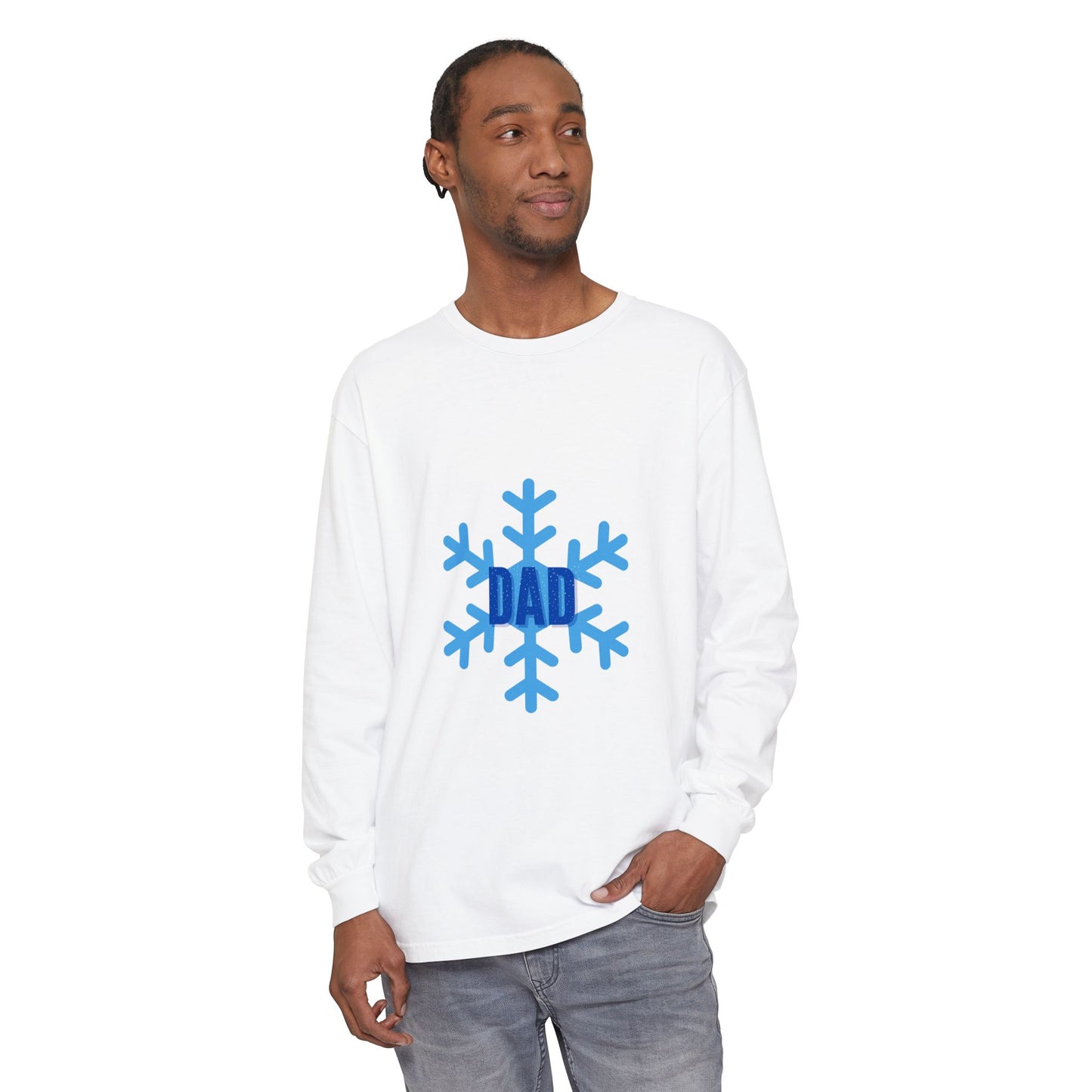 Cool Dad Snowed In Edition Long Sleeve Tee White Long-sleeve