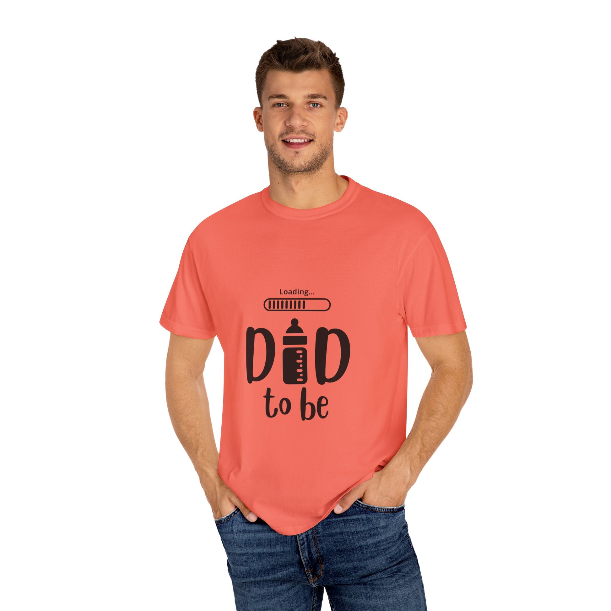 Dad Loading Tee Bright Salmon T-Shirt