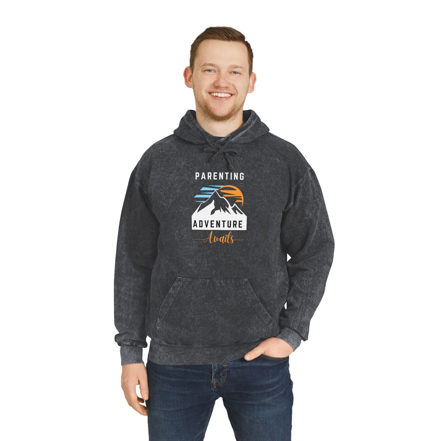 Parenting Awaits Mineral Wash Hoodie Mineral Black Hoodie