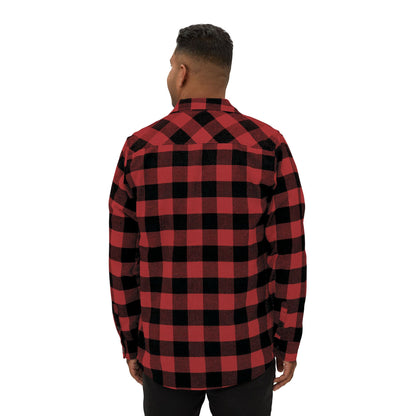 Hammer & Rattle Flannel Shirt Red Black Long-sleeve