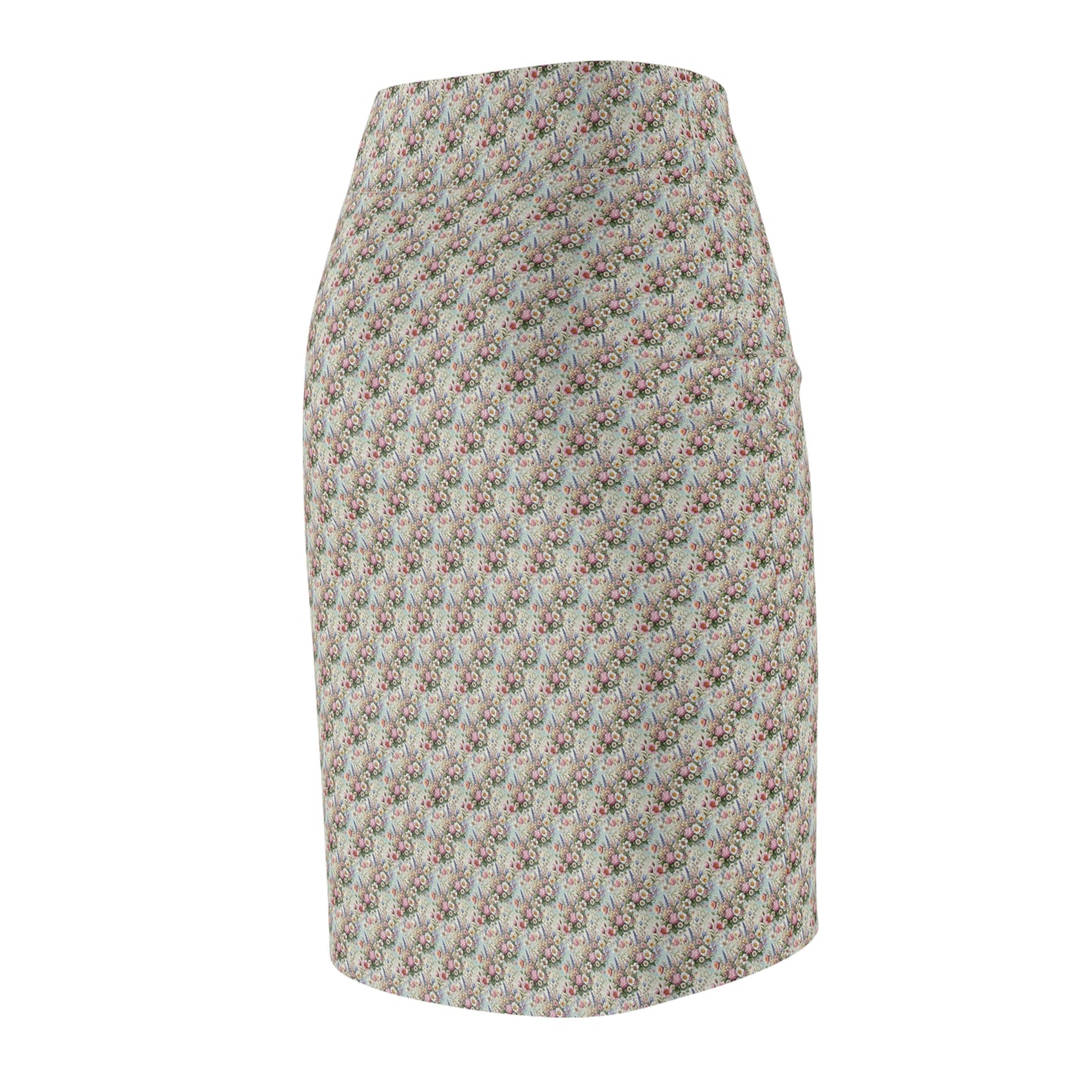 Mama in Bloom Pencil Skirt All Over Prints