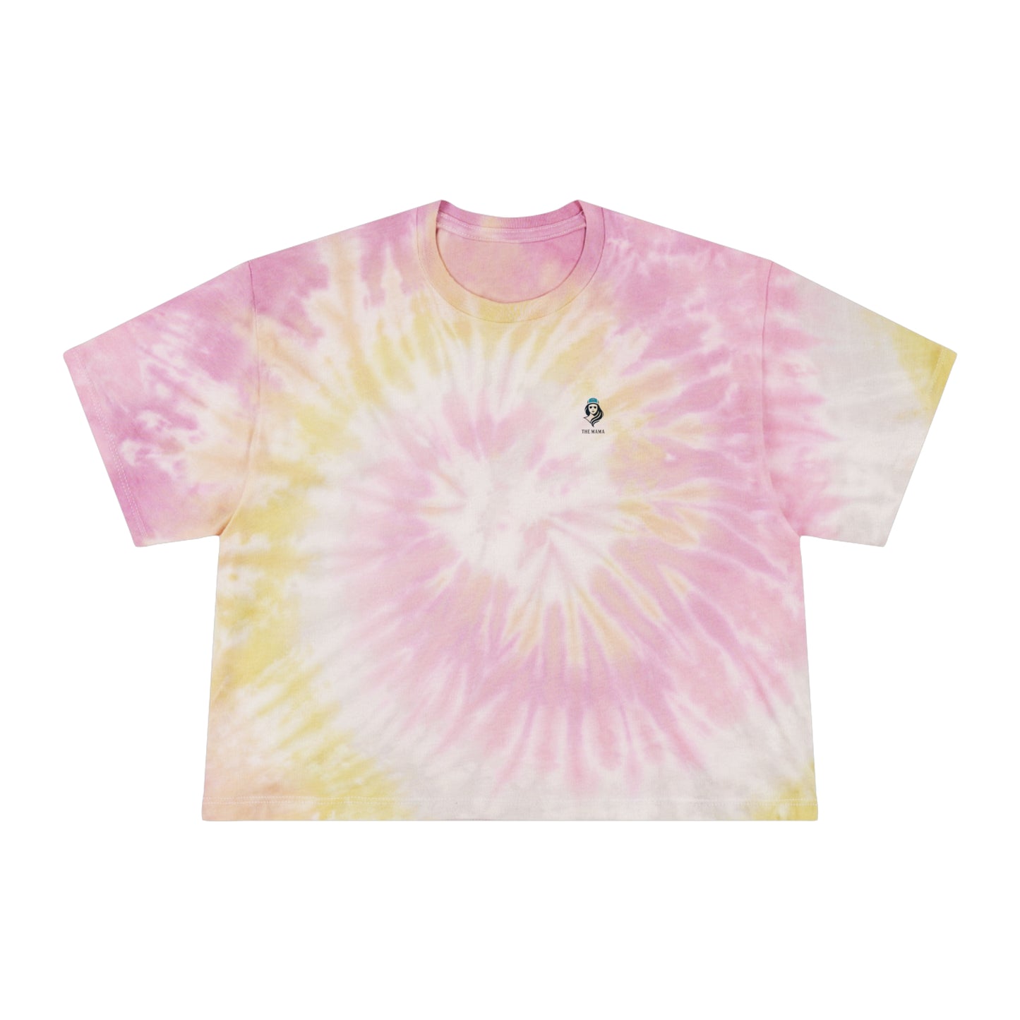 The Mama Tie-Dye Crop Tee Desert Rose T-Shirt