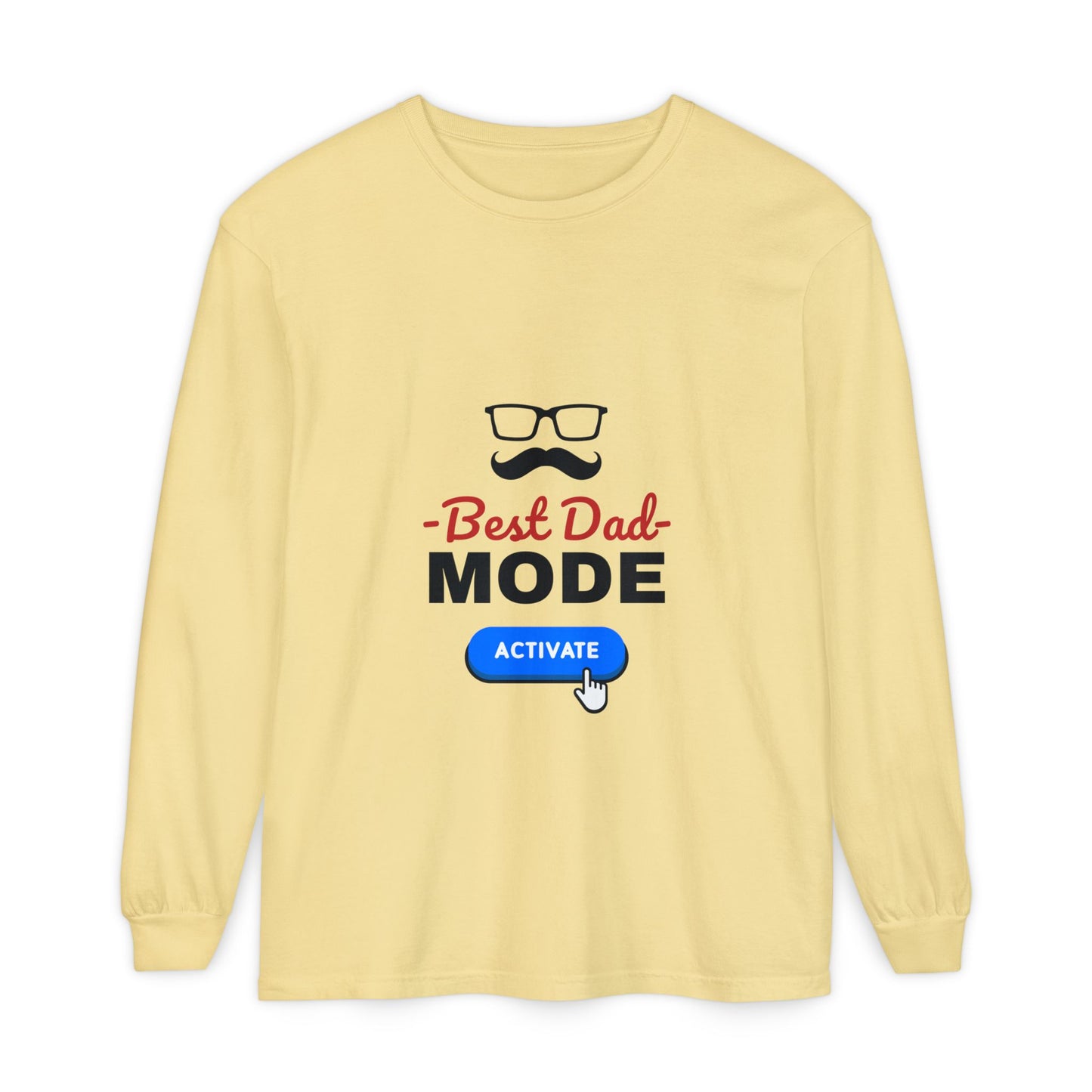 Best Dad Mode Activate Long Sleeve Tee Butter Long-sleeve