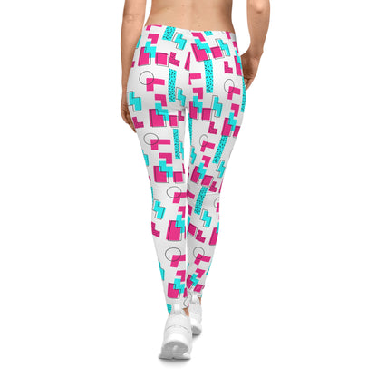 Retro Mom Glow Casual Leggings All Over Prints