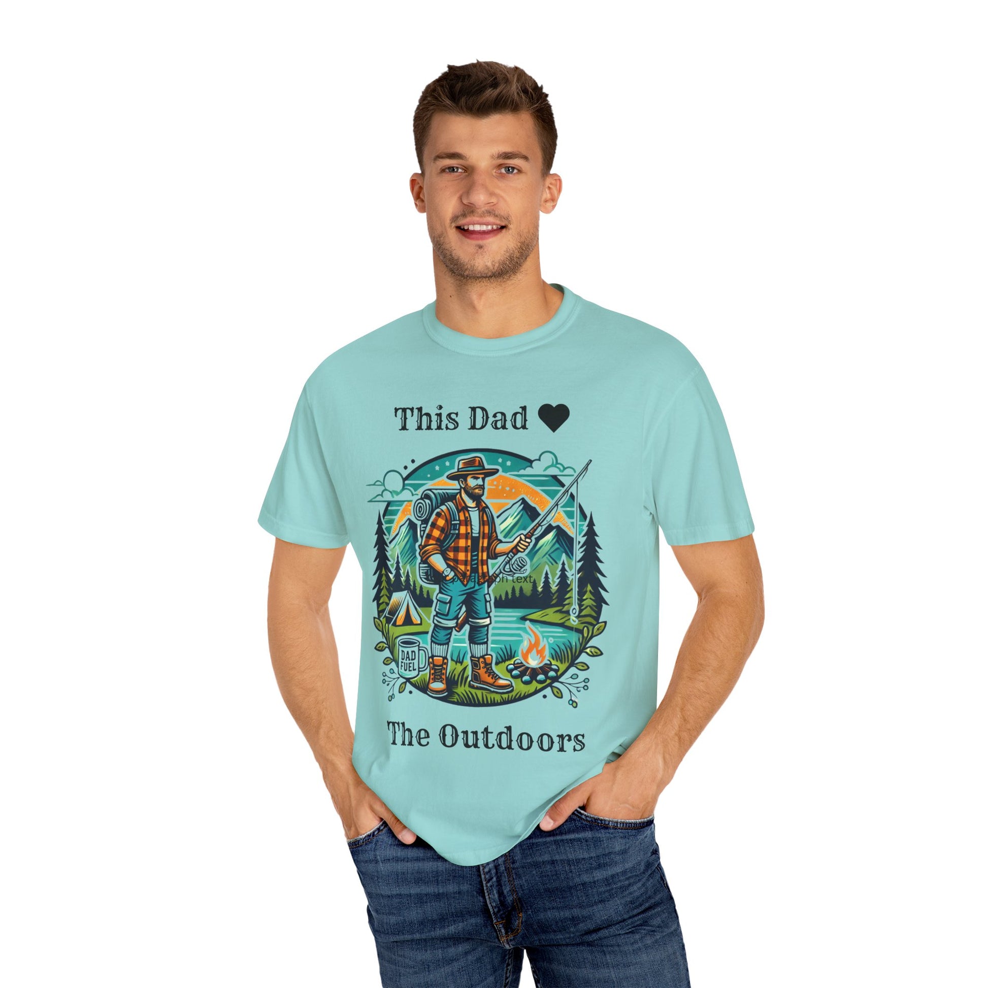 The Outdoors Dad Tee Chalky Mint T-Shirt