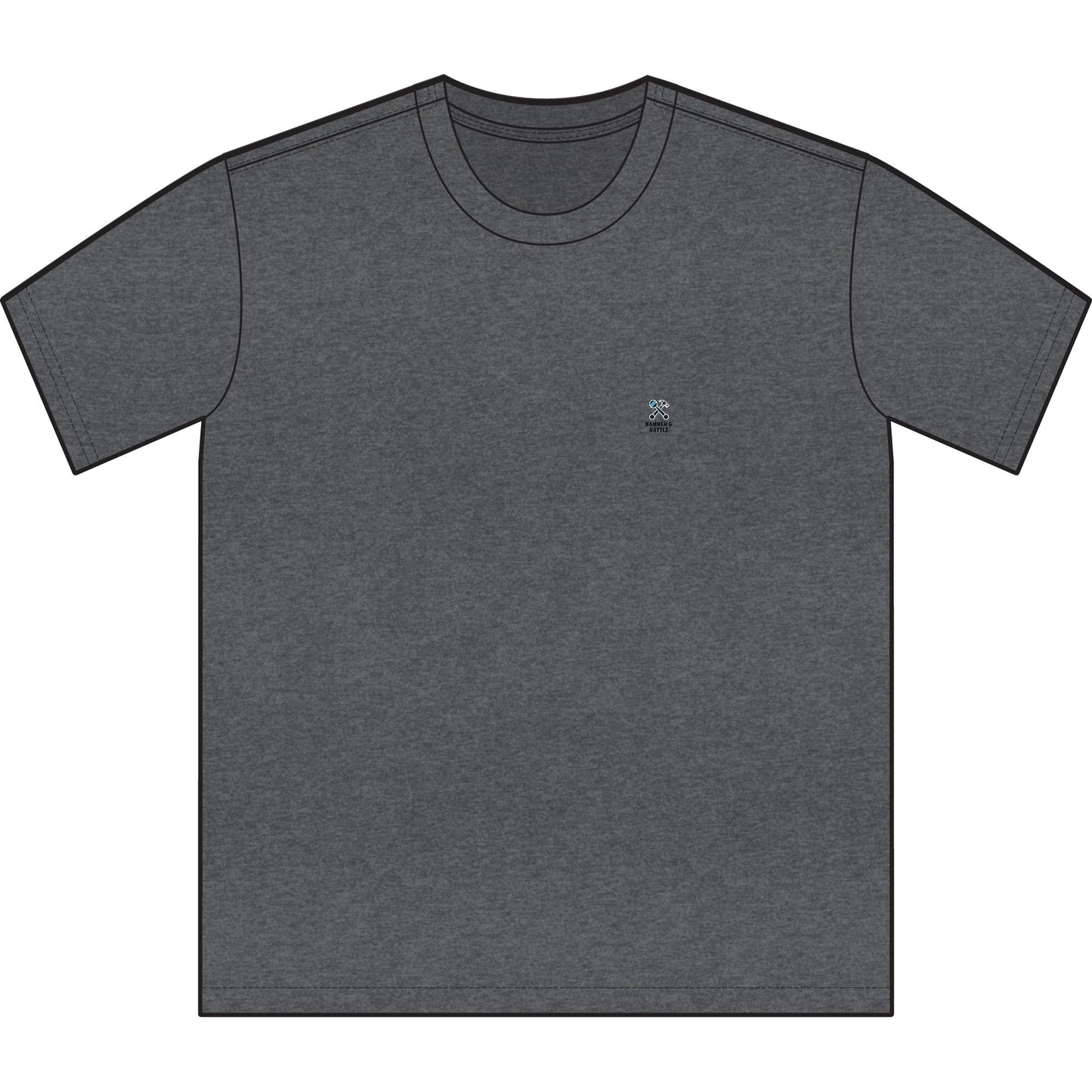 Hammer & Rattle Iconic Sueded Tee Charcoal Heather T-Shirt