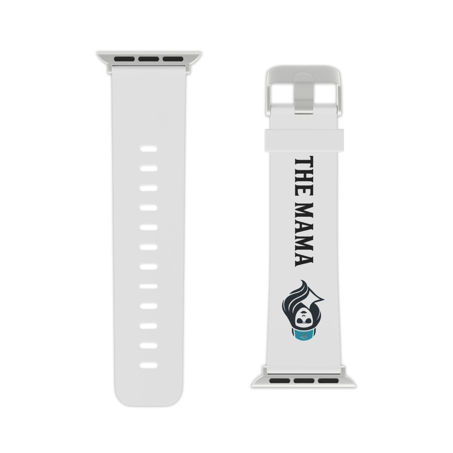 The Mama Watch Band for Apple Watch 8'' × 0.75'' 42 - 44 mm Silver Accessories