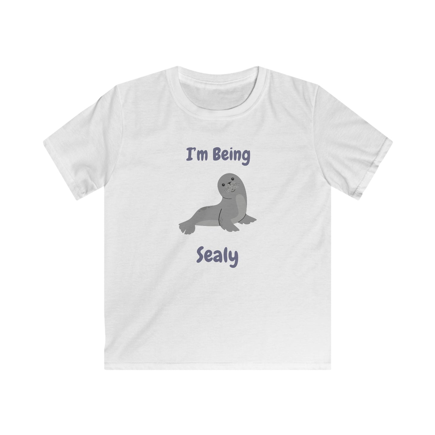 I'm Being Sealy Kids Softstyle Tee