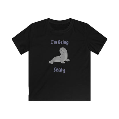 I'm Being Sealy Kids Softstyle Tee