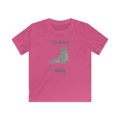 I'm Being Sealy Kids Softstyle Tee