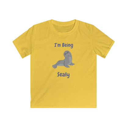 I'm Being Sealy Kids Softstyle Tee