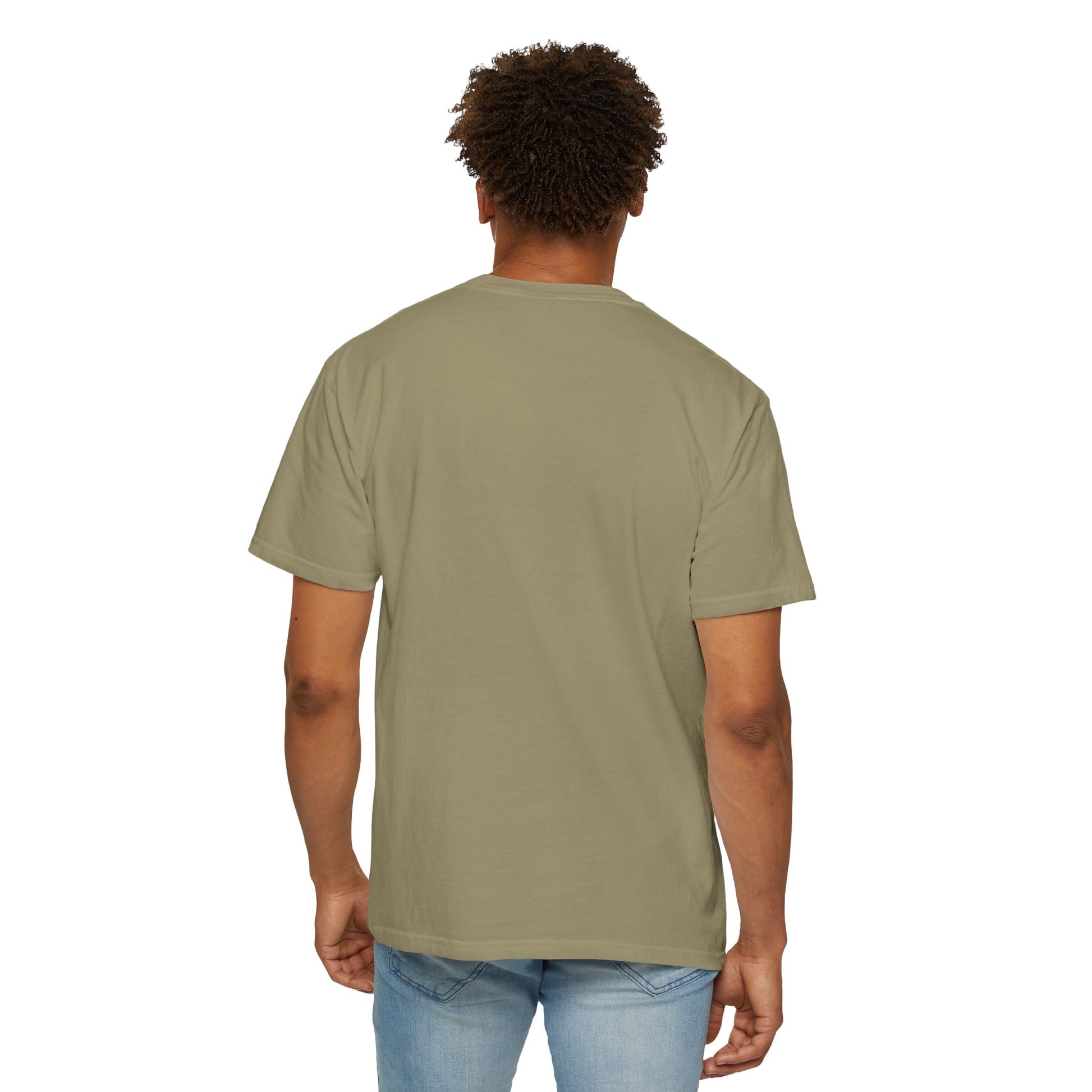 High Contrast Camping Scene T-shirt Khaki T-Shirt