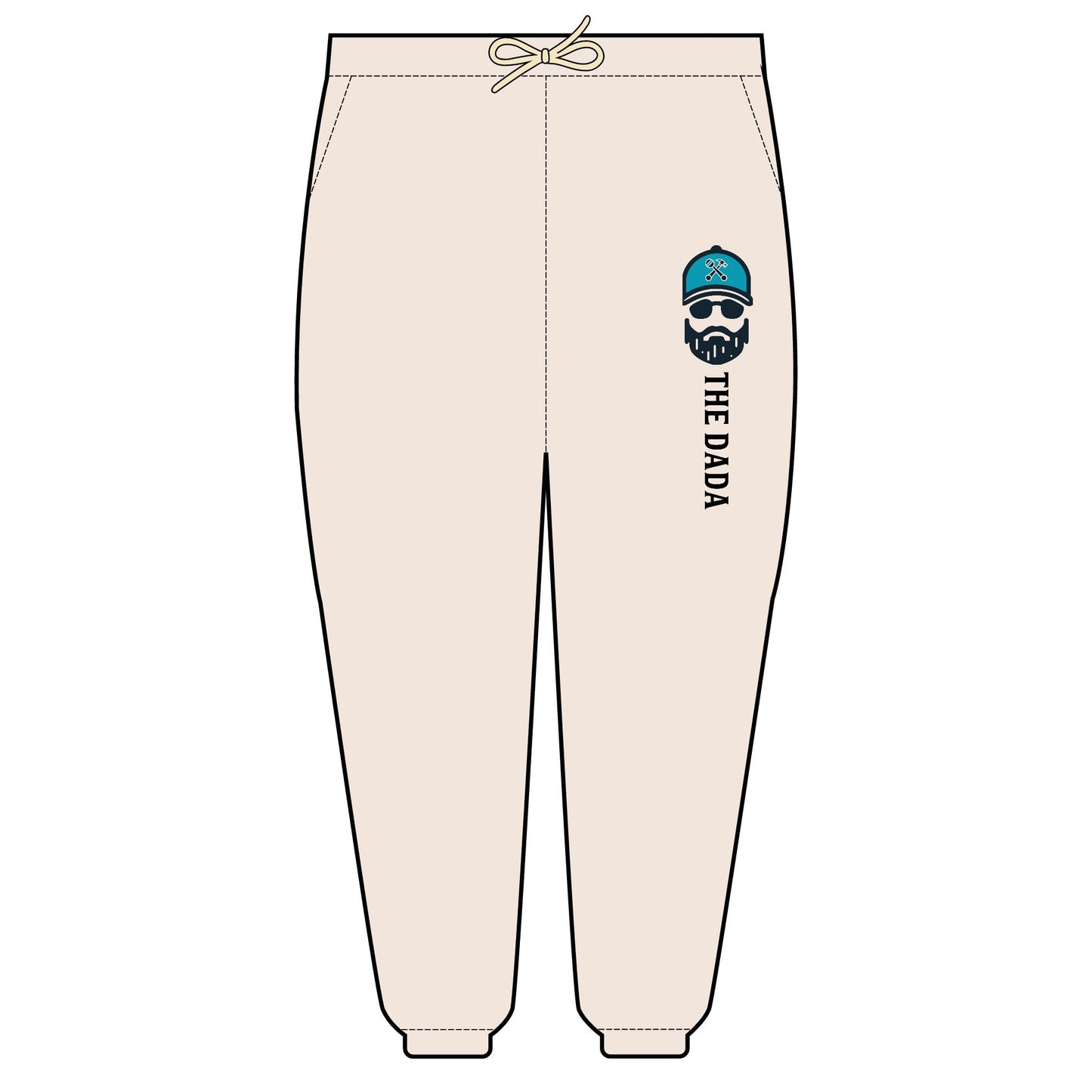 The Dada Light Fleece Joggers Ivory Trousers