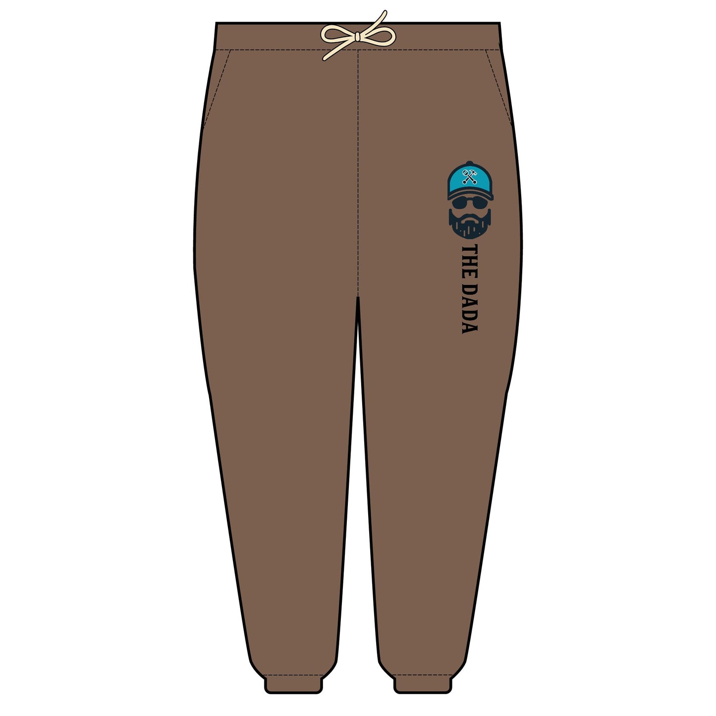 The Dada Light Fleece Joggers Espresso Trousers