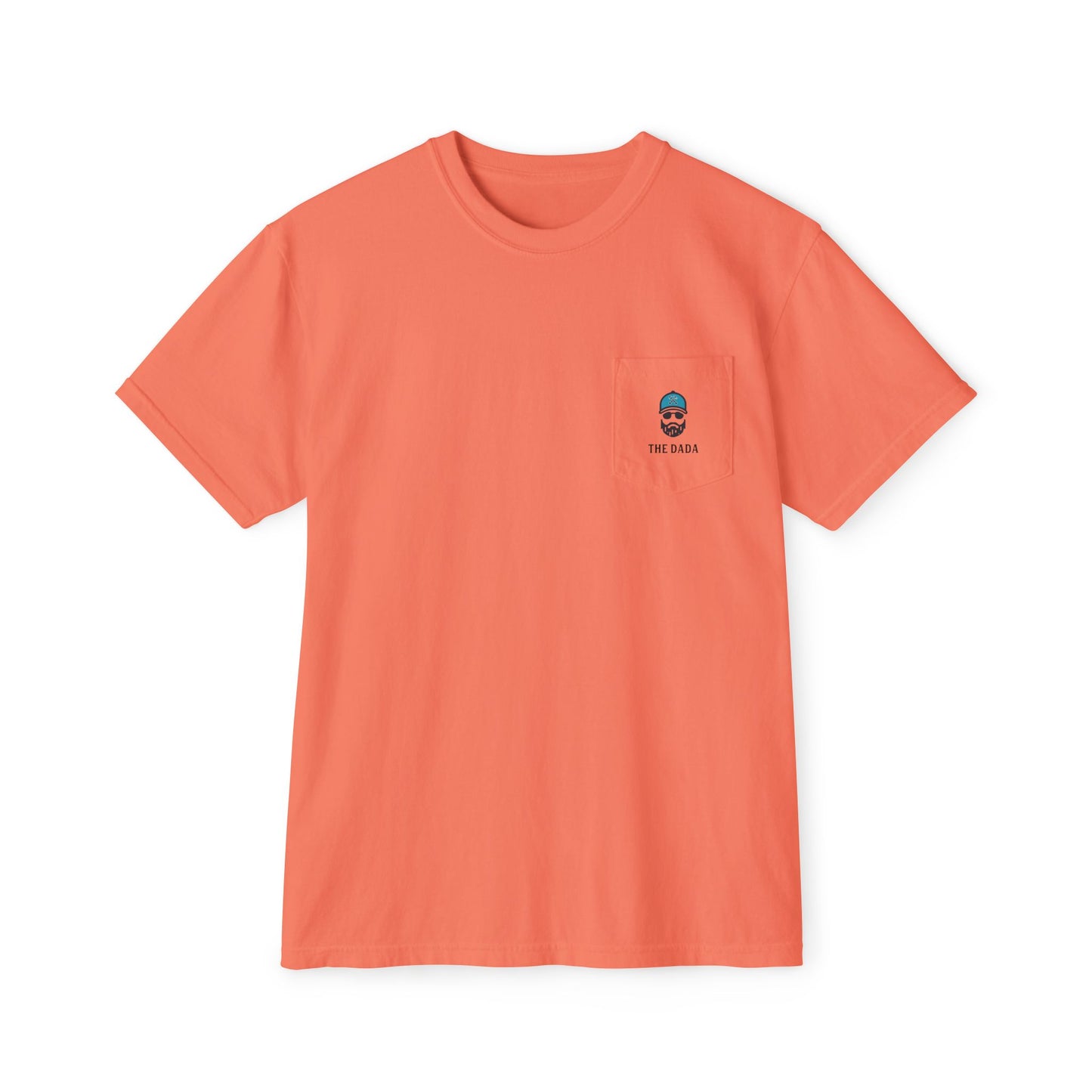 The Dada Pocket Tee Bright Salmon T-Shirt