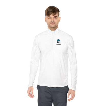 The Dada Quarter-Zip Pullover White Long-sleeve