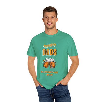 Cheers Dad Real Men Whose Genes Are Us Tee Island Green T-Shirt