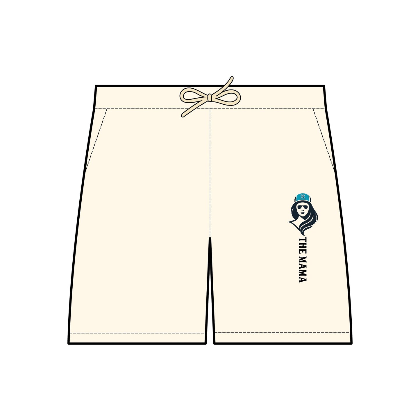 The Mama Light Fleece Shorts Ivory Trousers