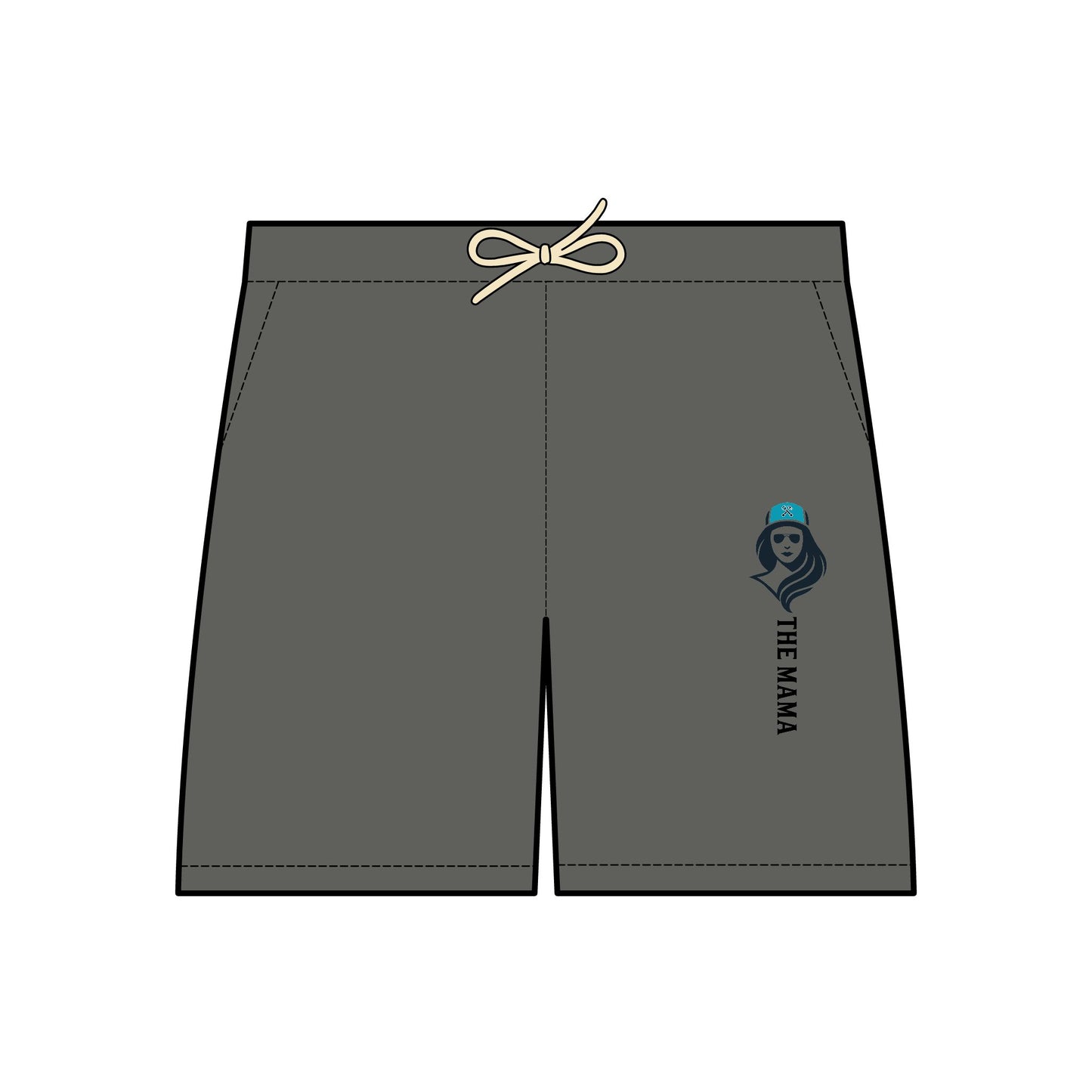 The Mama Light Fleece Shorts Pepper Trousers