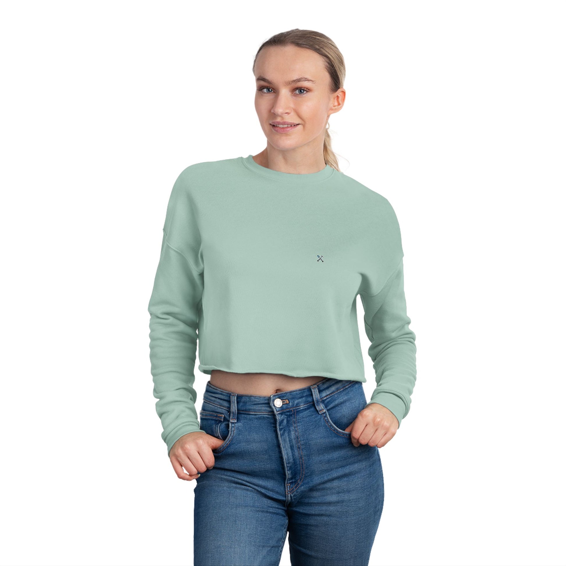 Hammer & Rattle Cropped Sweatshirt Black Sweatshirt