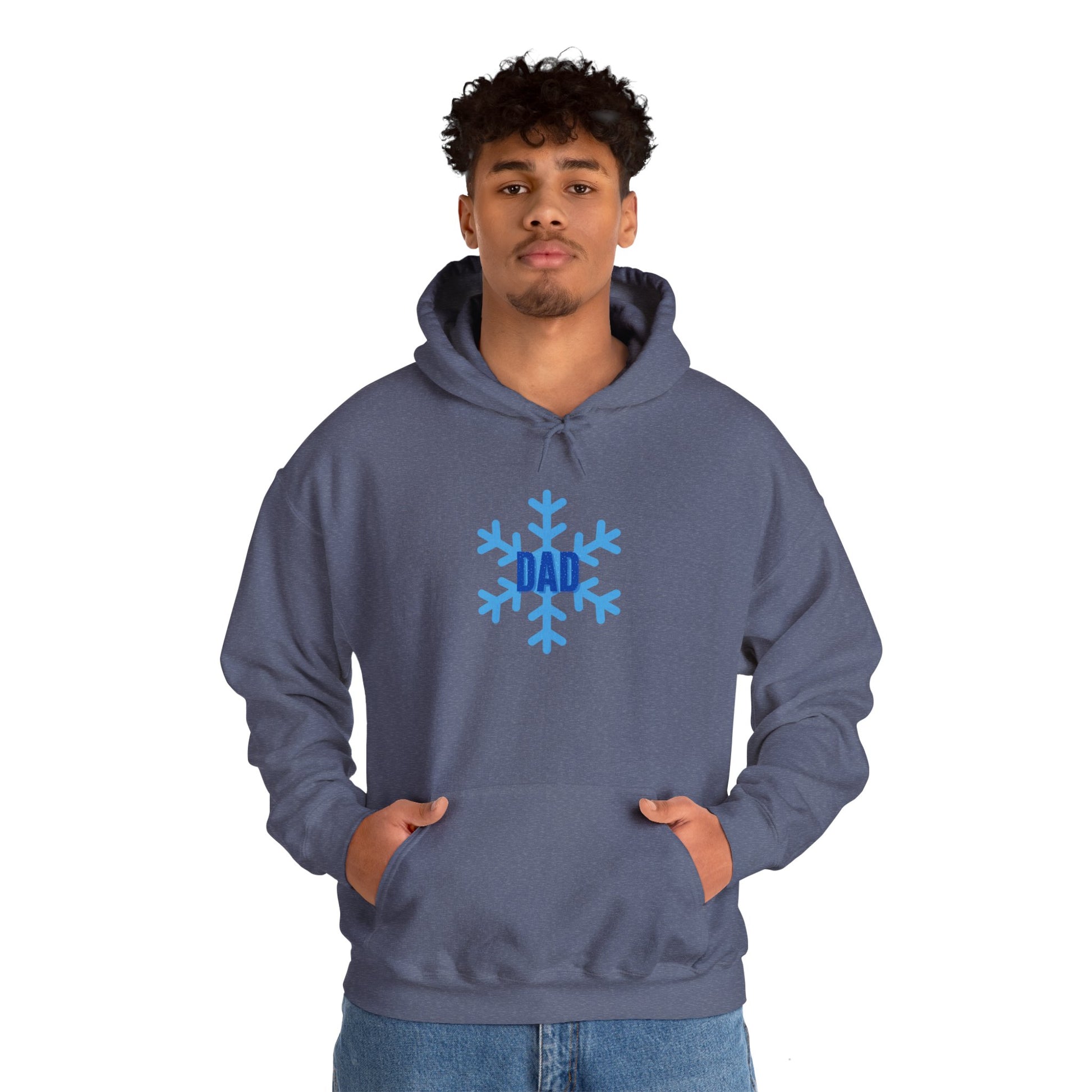 Cool Dad Snowed In Edition Hoodie Indigo Blue Hoodie