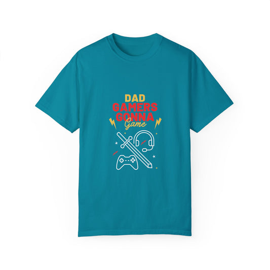 Dad Gamers Gunna Game Tee Topaz Blue T-Shirt