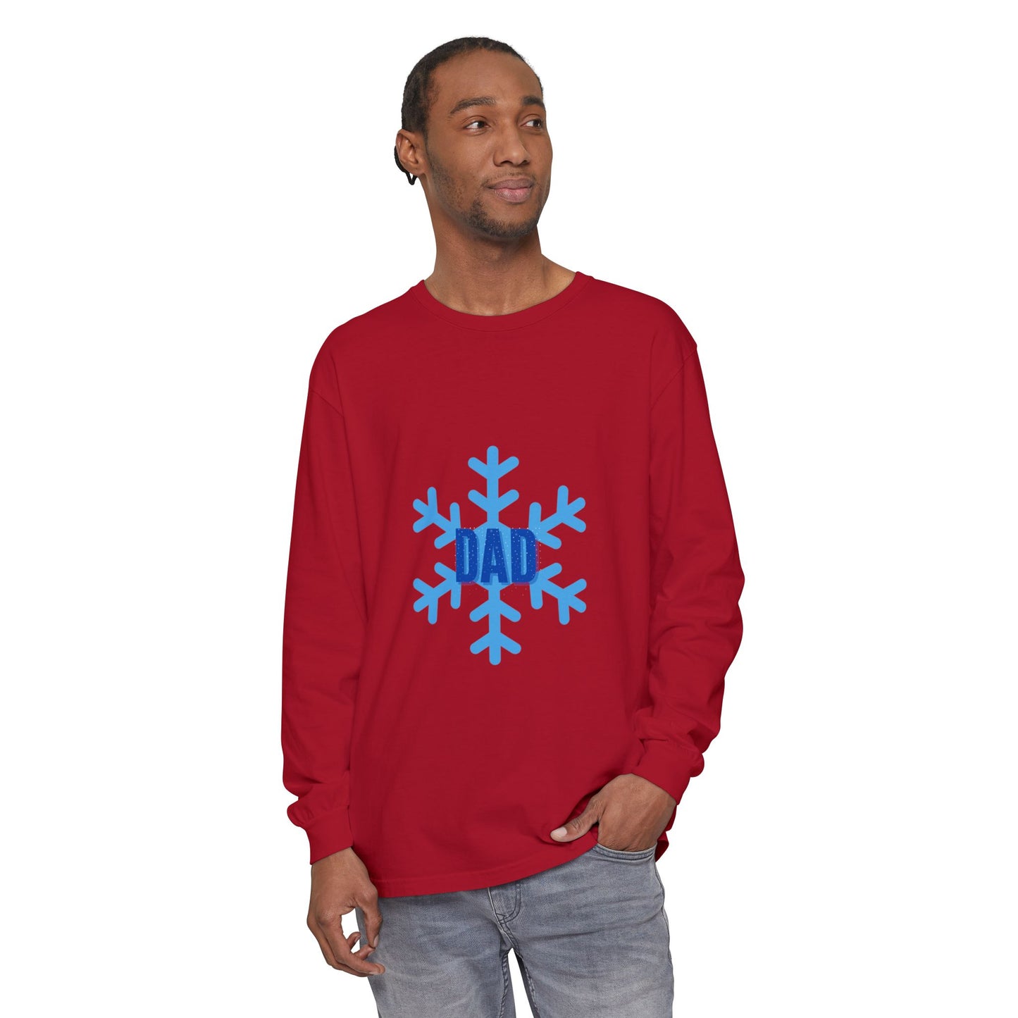 Cool Dad Snowed In Edition Long Sleeve Tee Red Long-sleeve