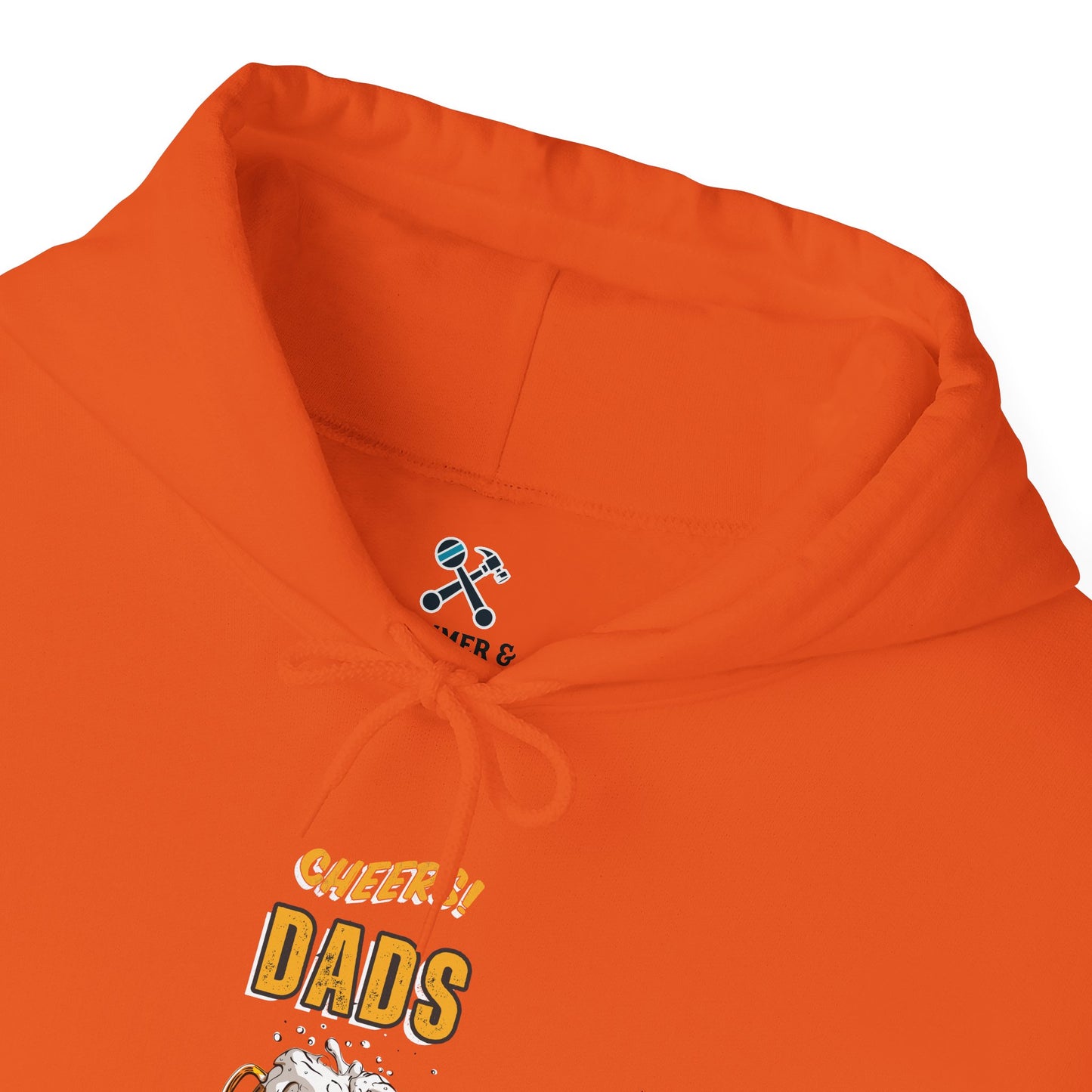 Cheers Dads Real Men Whose Genes Are Us Hoodie Orange Hoodie