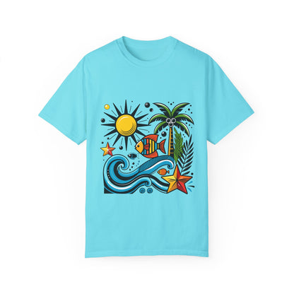 High Tide High Contrast Tee Lagoon Blue T-Shirt