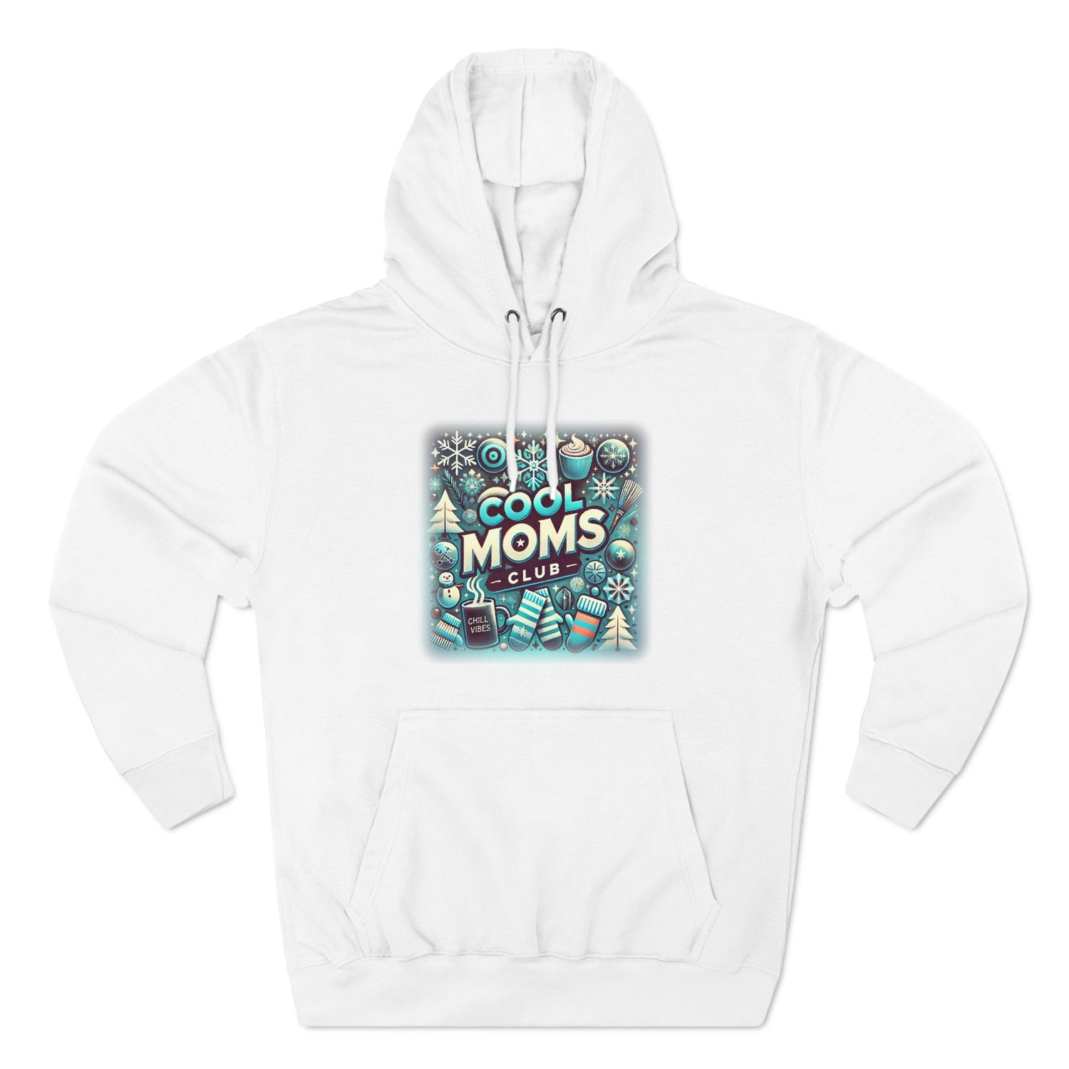 Cool Mom's Club Fleece Hoodie White Hoodie