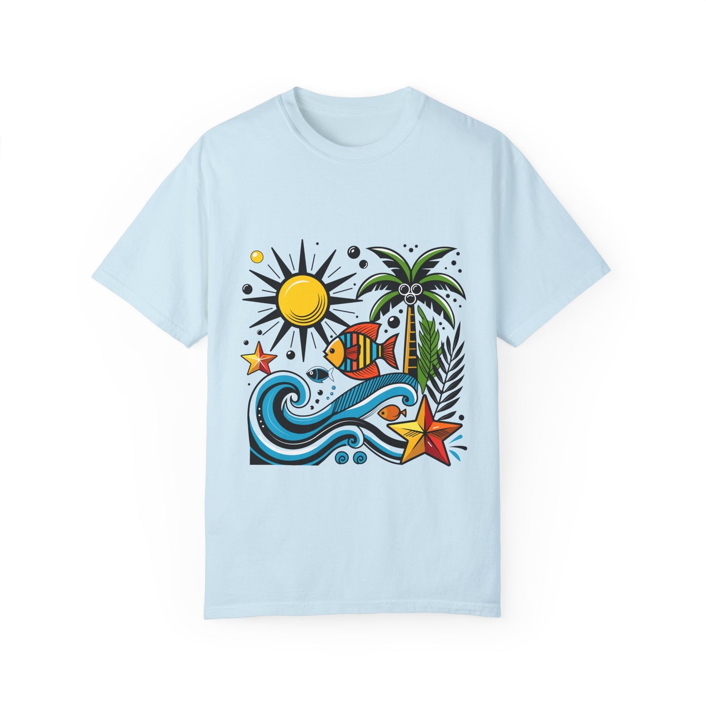 High Tide High Contrast Tee Chambray T-Shirt