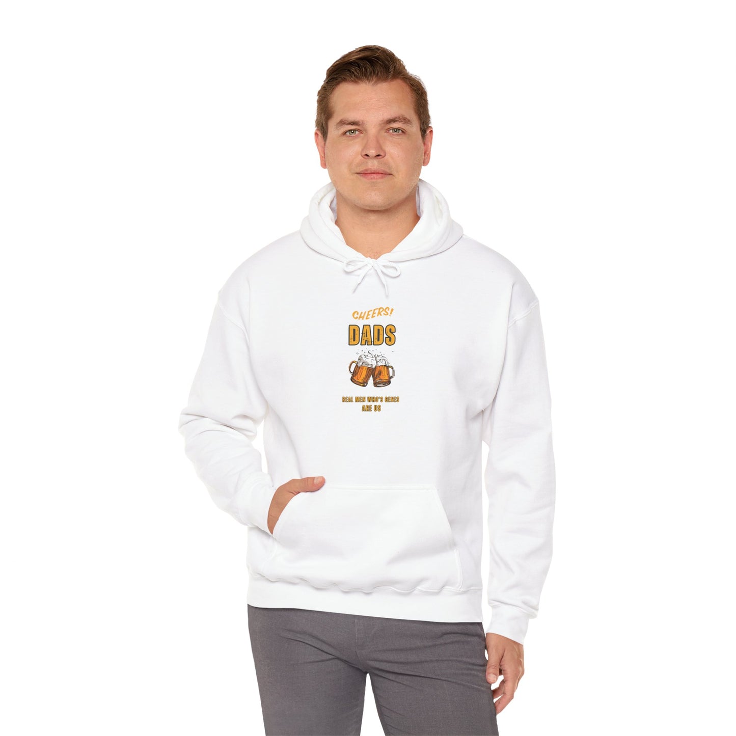 Cheers Dads Real Men Whose Genes Are Us Hoodie White Hoodie