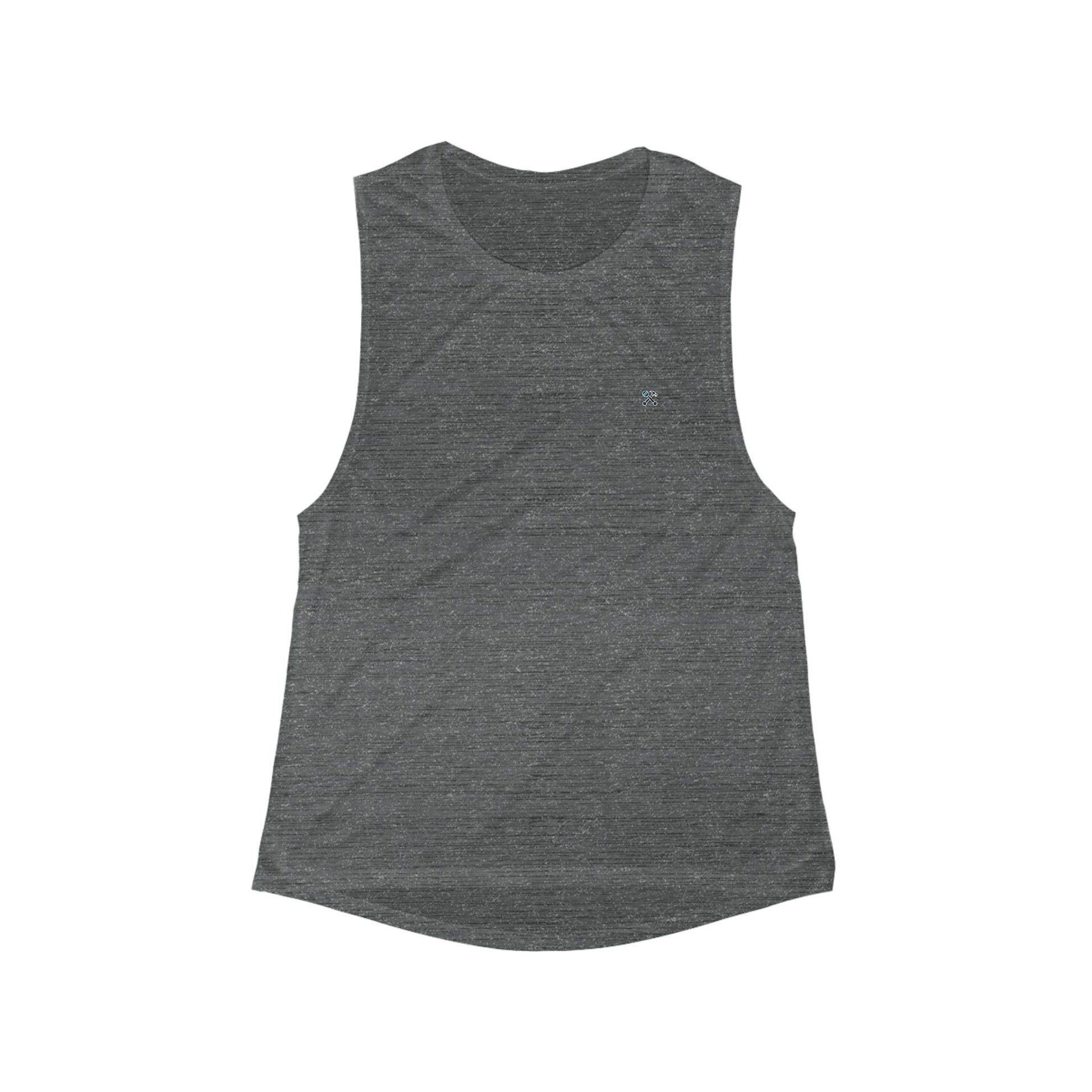 Hammer & Rattle Muscle Tank Asphalt Slub Tank Top