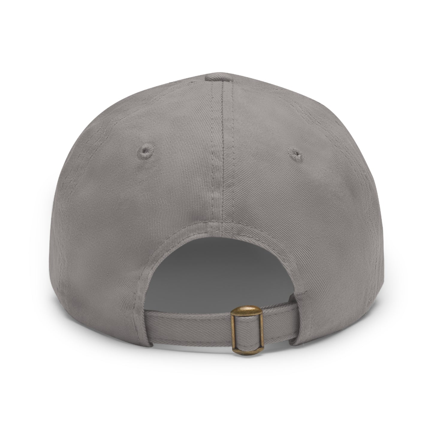 Hammer & Rattle Leather Patch Dad Hat Grey Grey patch Hats