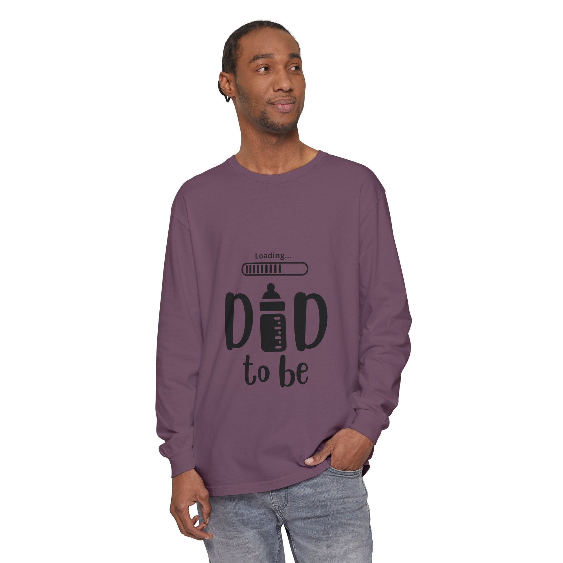 Dad Loading Long Sleeve Tee Berry Long-sleeve